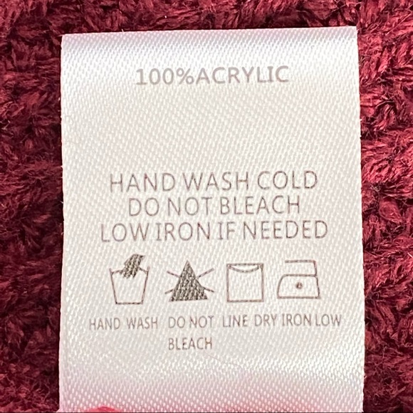 Blue Blush Cropped Lace-Up Front Long Sleeves V-Shaped Neckline Sweater … - Picture 7 of 8